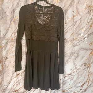 Victoria's Secret Kiss of Cashmere Lace Trim Drop Waist Dress